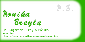monika breyla business card